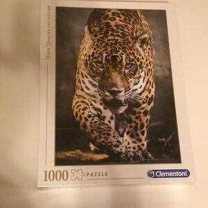 Clementoni 1000-Piece Leopard Jigsaw Puzzle - Brown & Black